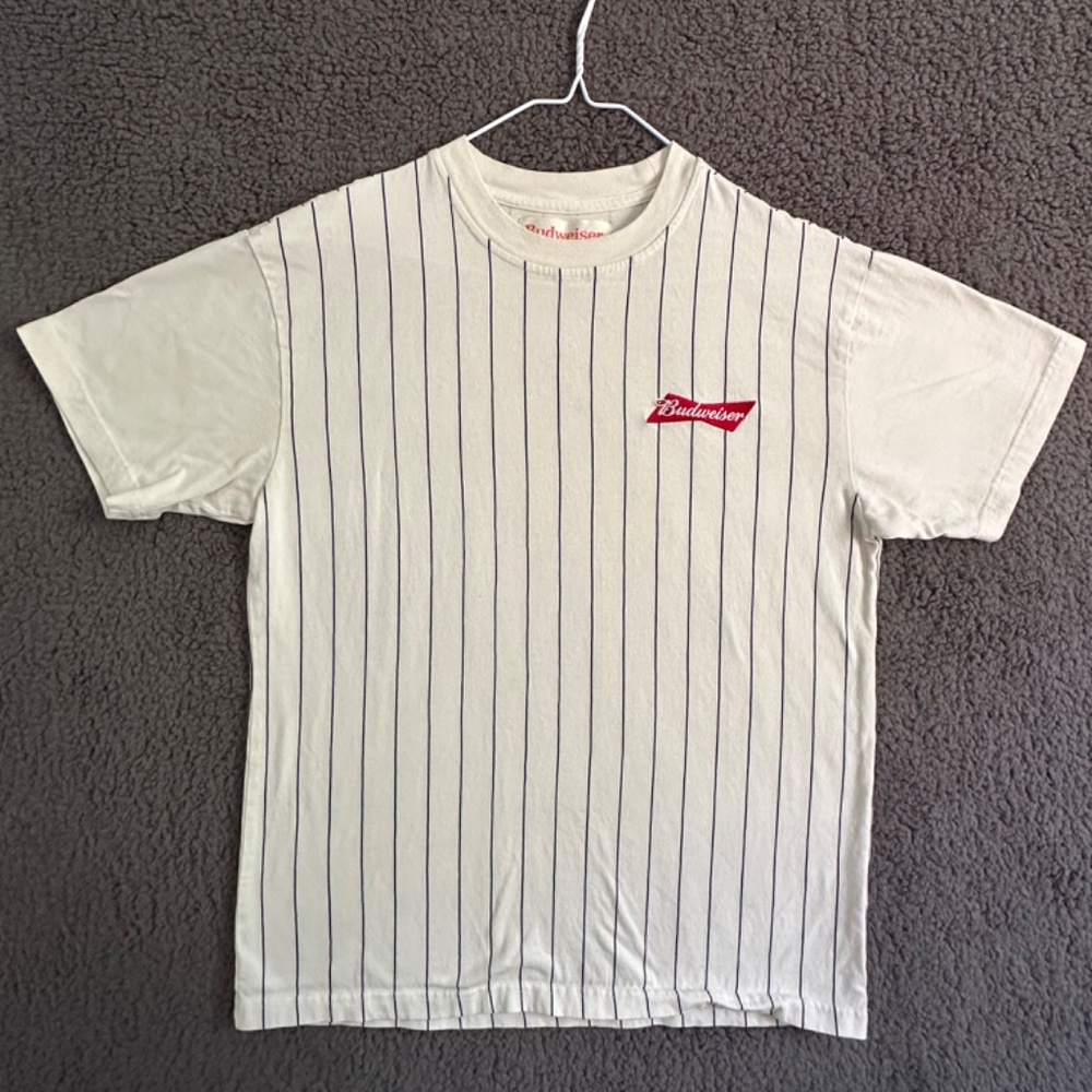 Budweiser King Of Beers x Pacsun Embroidered Striped T-Shirt